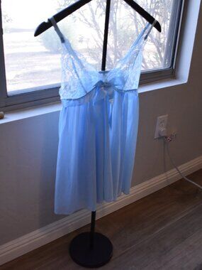Baby Blue Teddie Nightgown
